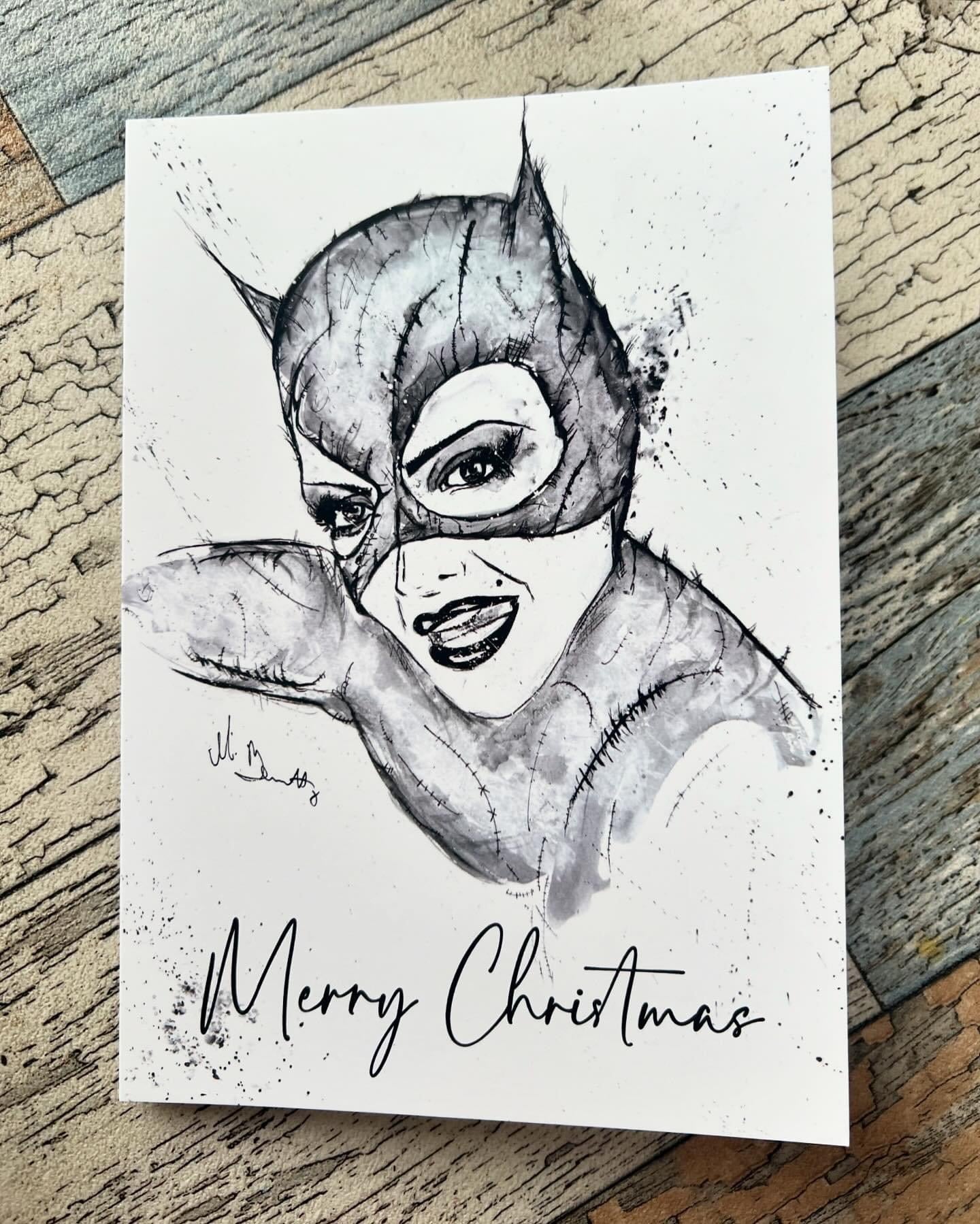 Cat Woman - A5 Christmas Card