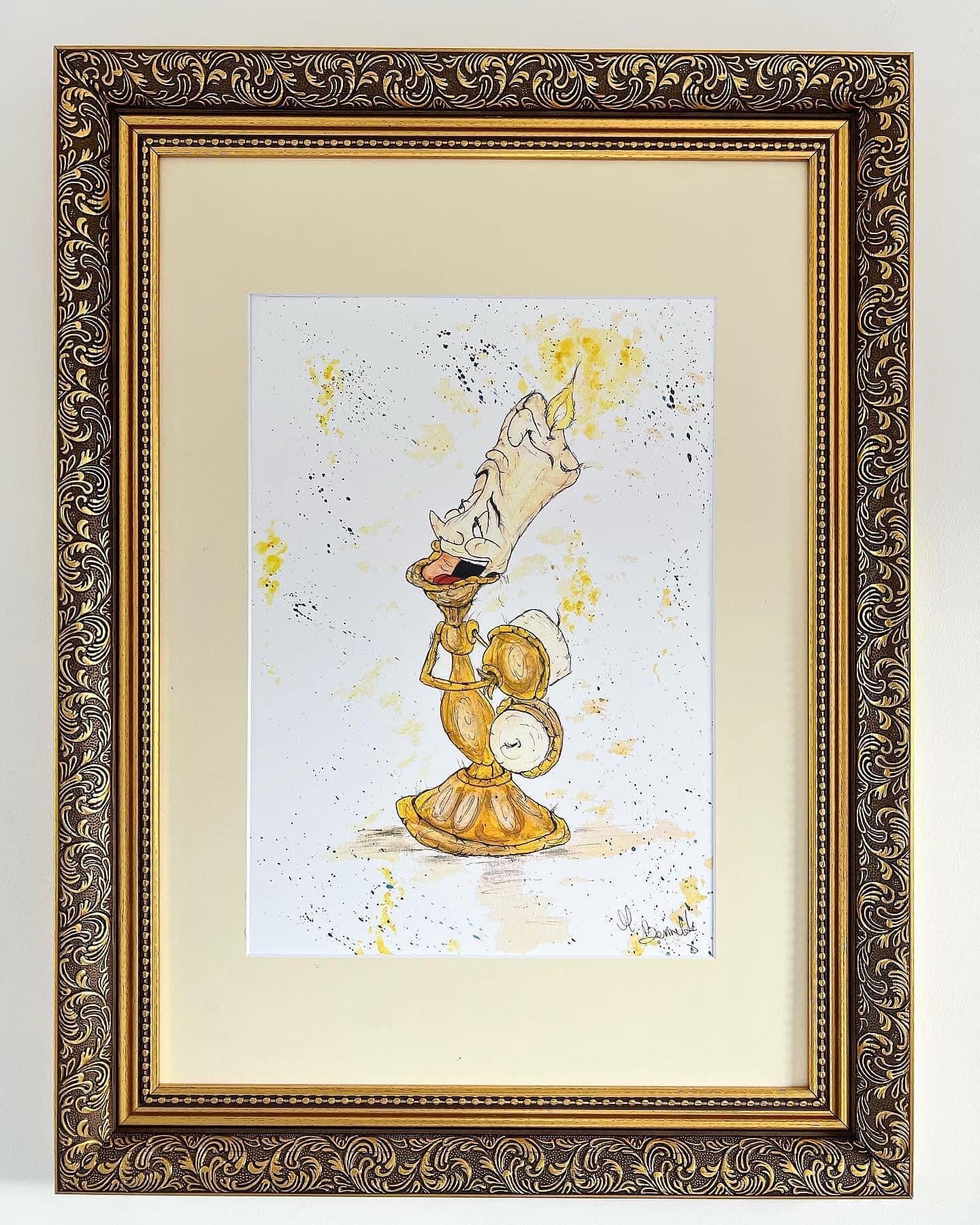 Lumiere - Limited Edition A3 Print - Disney Art - Disney - Beauty and the Beast -