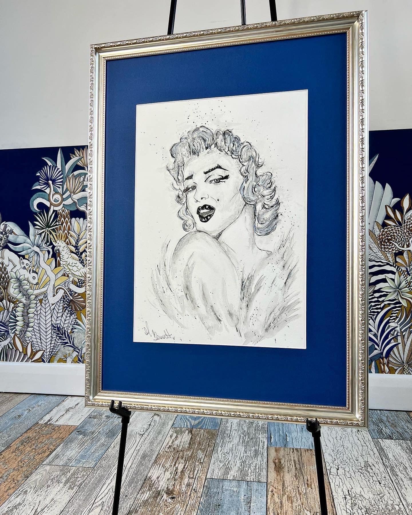 Marilyn Monroe - Original Framed Painting - Marilyn Monroe Art - Marilyn Monroe Painting