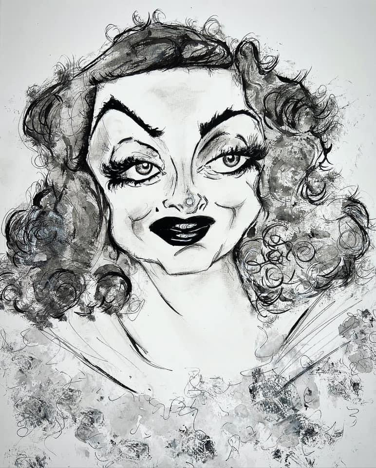 A3 Betty Davis - Limited Edition Print - Edition Size 5 Art Print -