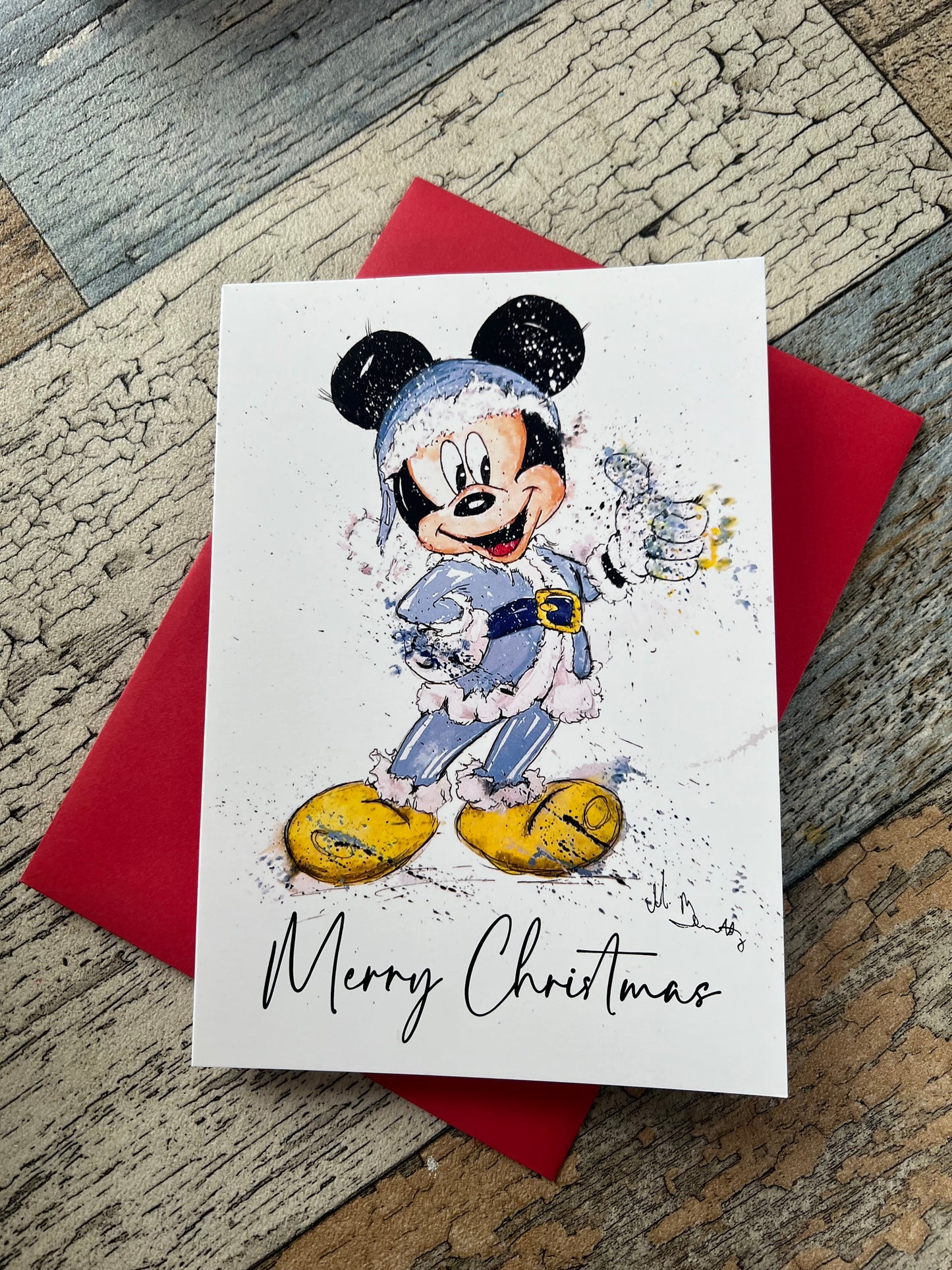 Mickey Mouse 2 - A5 Christmas Card