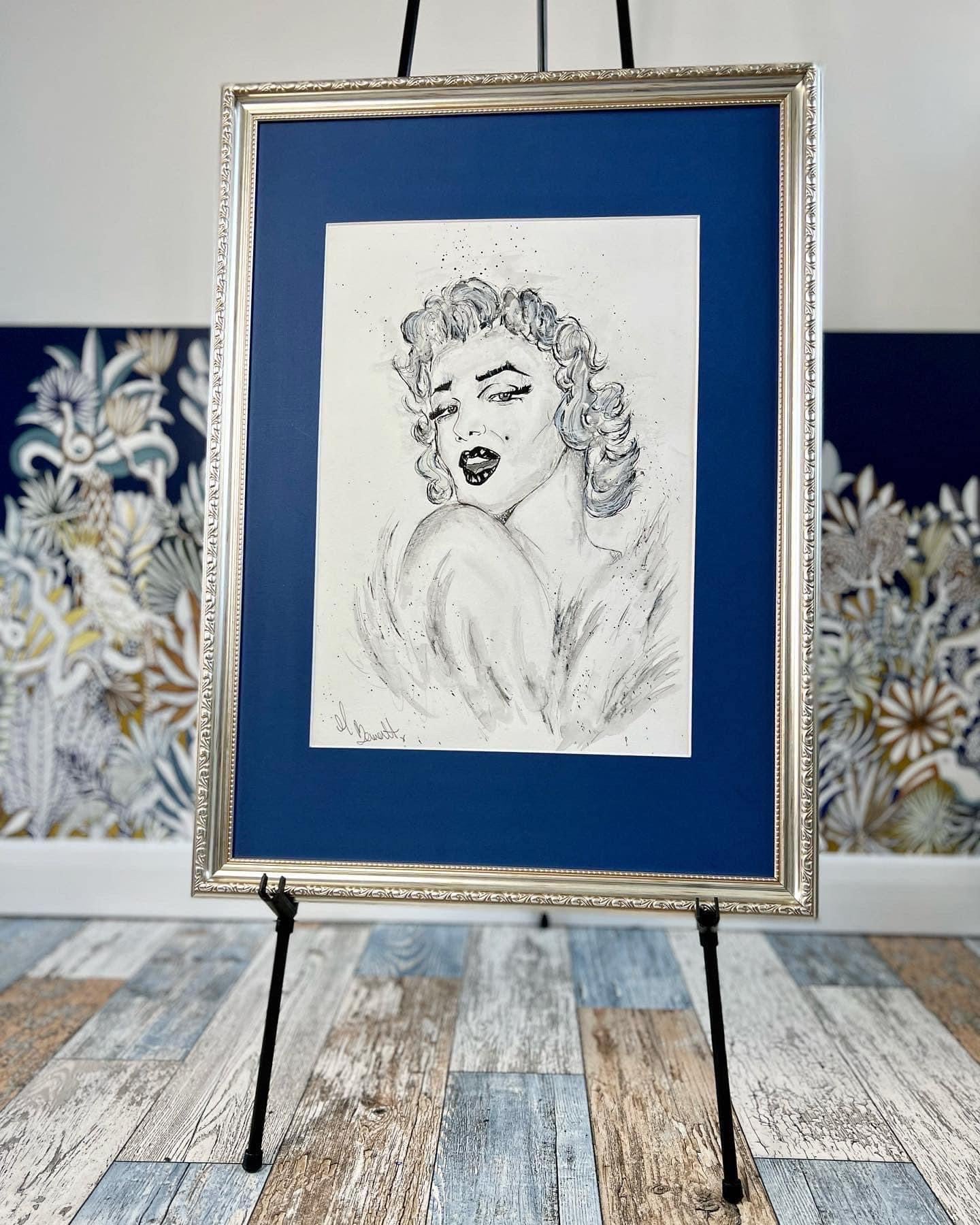 Marilyn Monroe - Original Framed Painting - Marilyn Monroe Art - Marilyn Monroe Painting