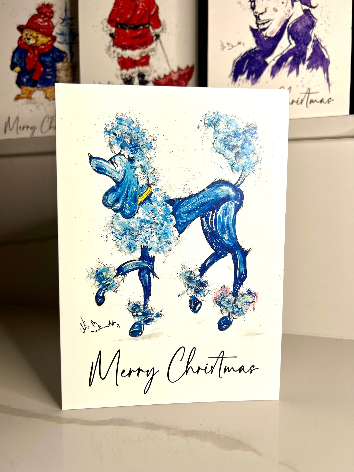 A5 Christmas Card - Noodle The Poodle