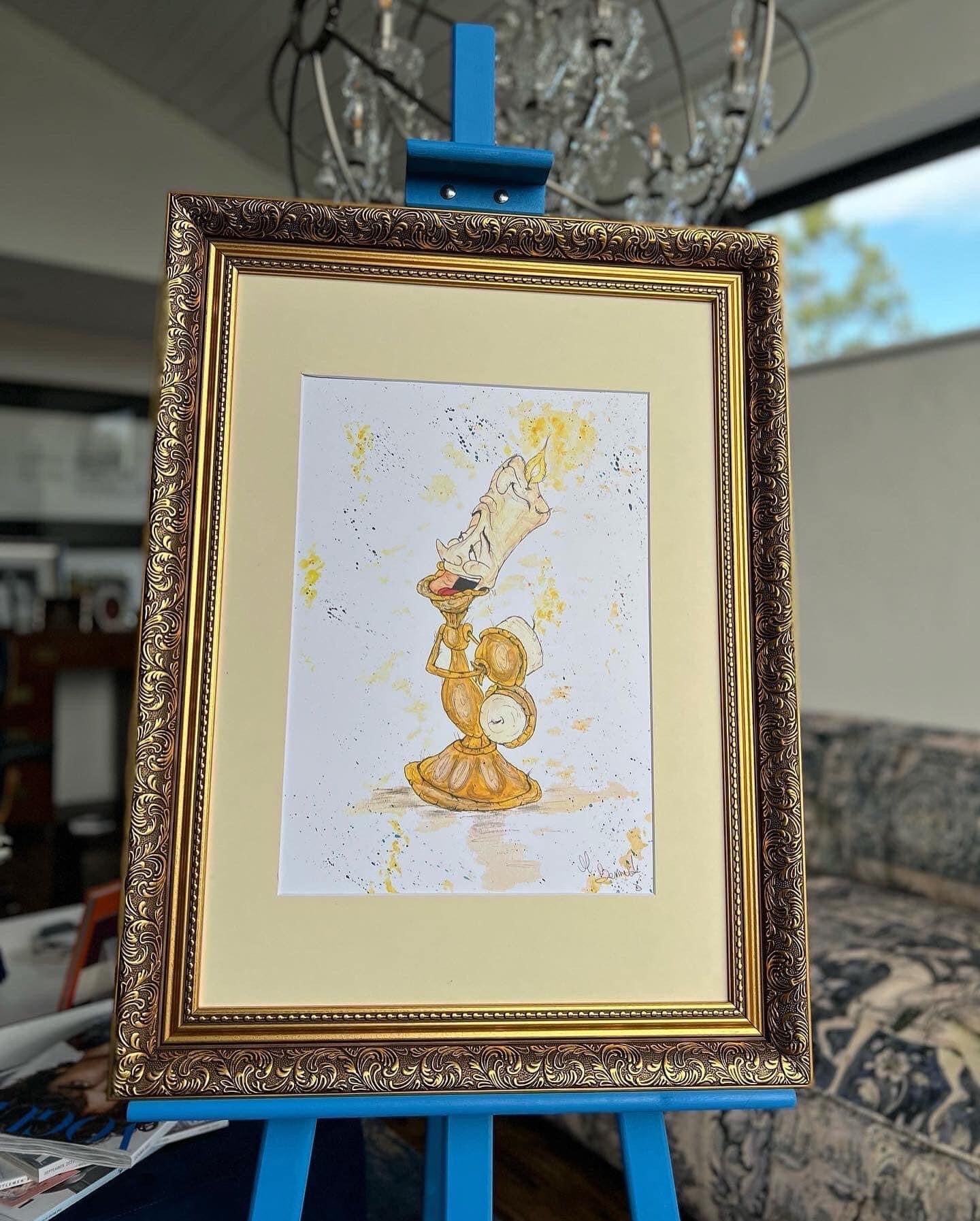 Lumiere - Limited Edition A3 Print - Disney Art - Disney - Beauty and the Beast -