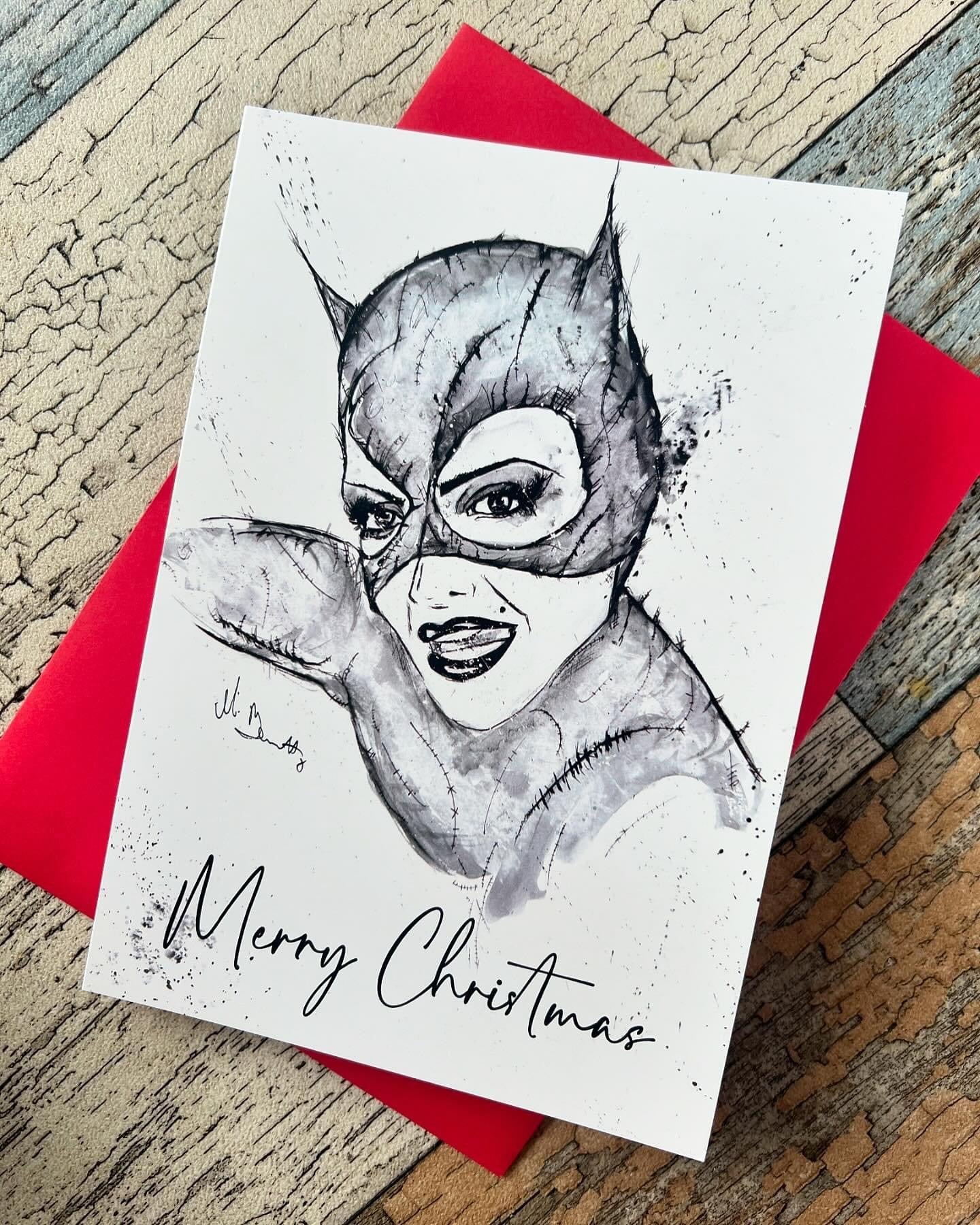Cat Woman - A5 Christmas Card