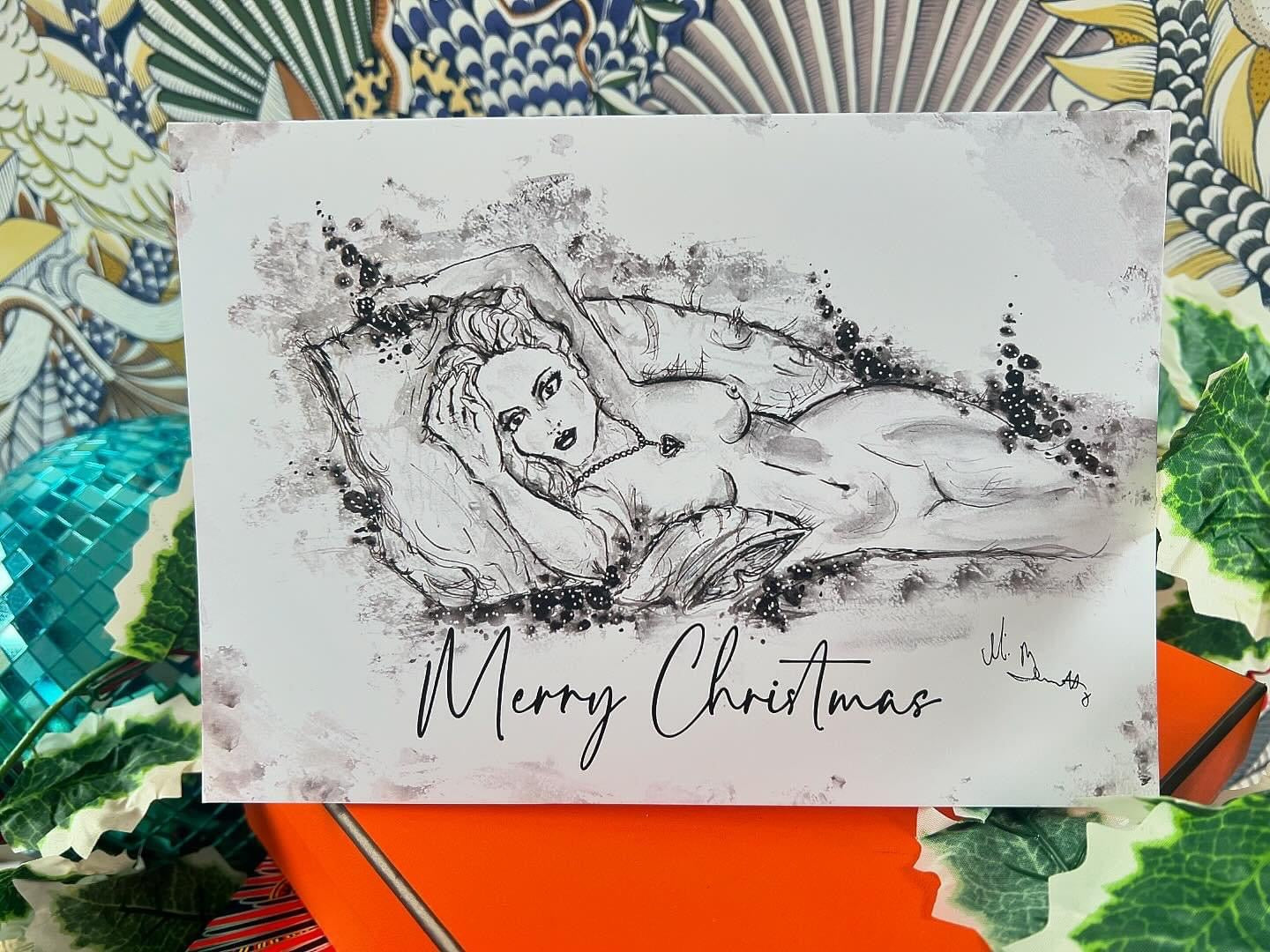 A5 Christmas Card - The Portrait - Rose from Titanic - Kate Winslet - Titanic Art