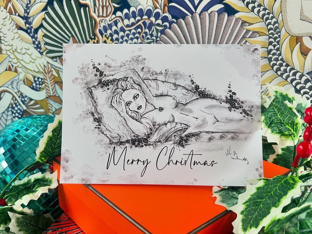 A5 Christmas Card - The Portrait - Rose from Titanic - Kate Winslet - Titanic Art