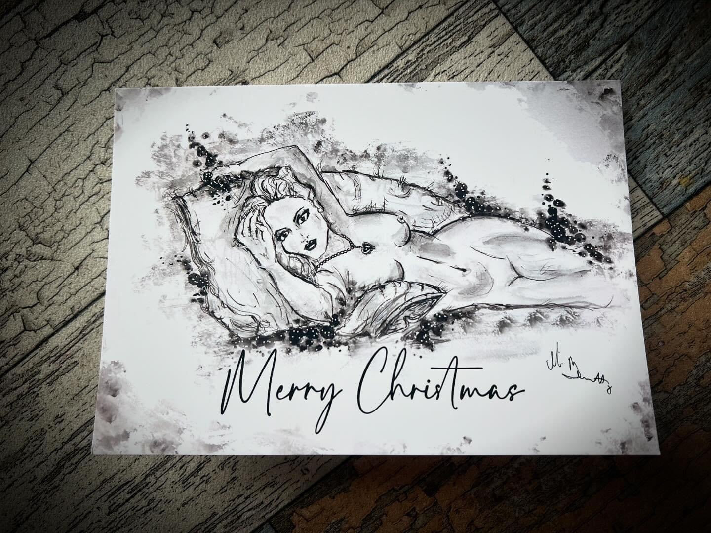 A5 Christmas Card - The Portrait - Rose from Titanic - Kate Winslet - Titanic Art