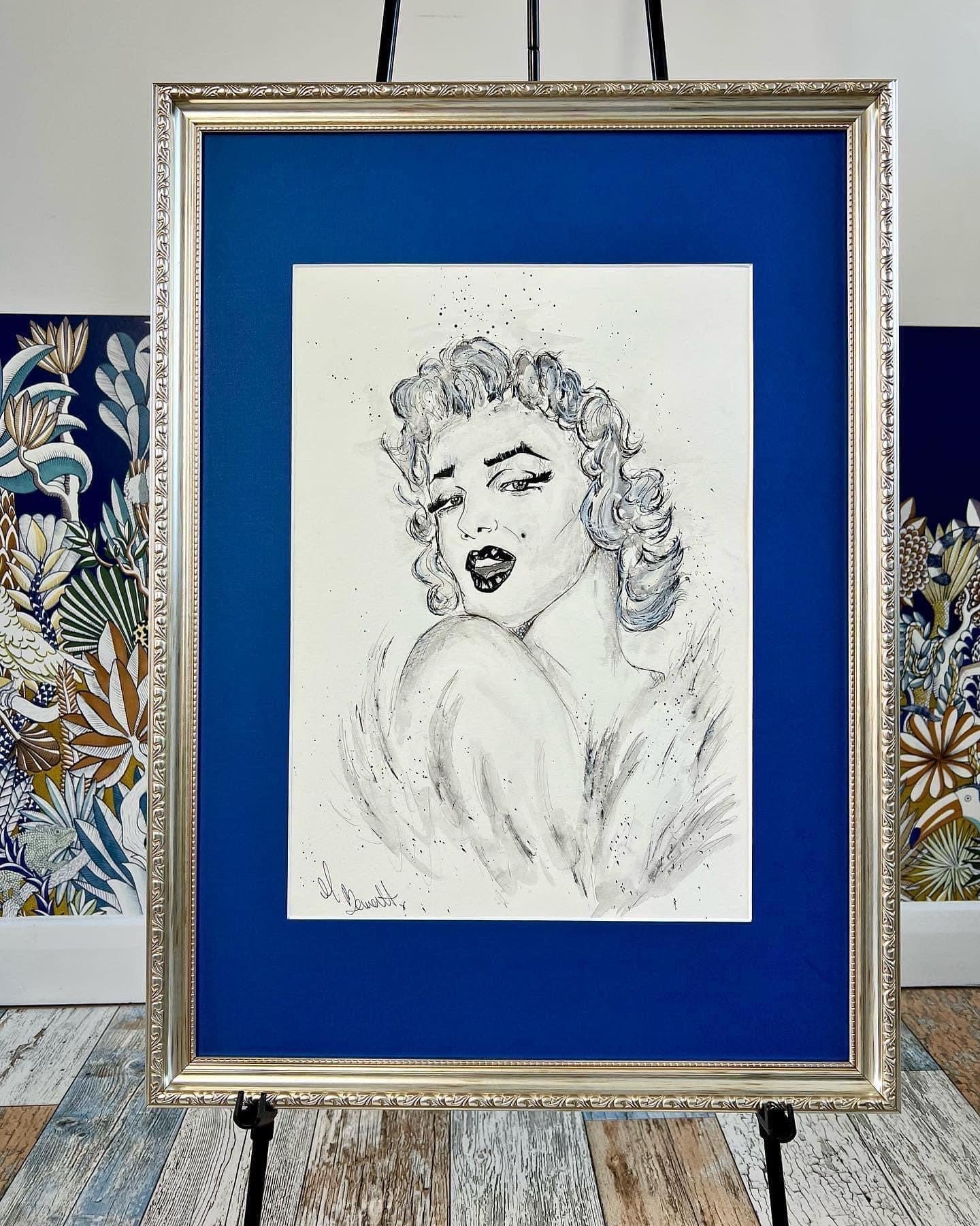 Marilyn Monroe - Original Framed Painting - Marilyn Monroe Art - Marilyn Monroe Painting