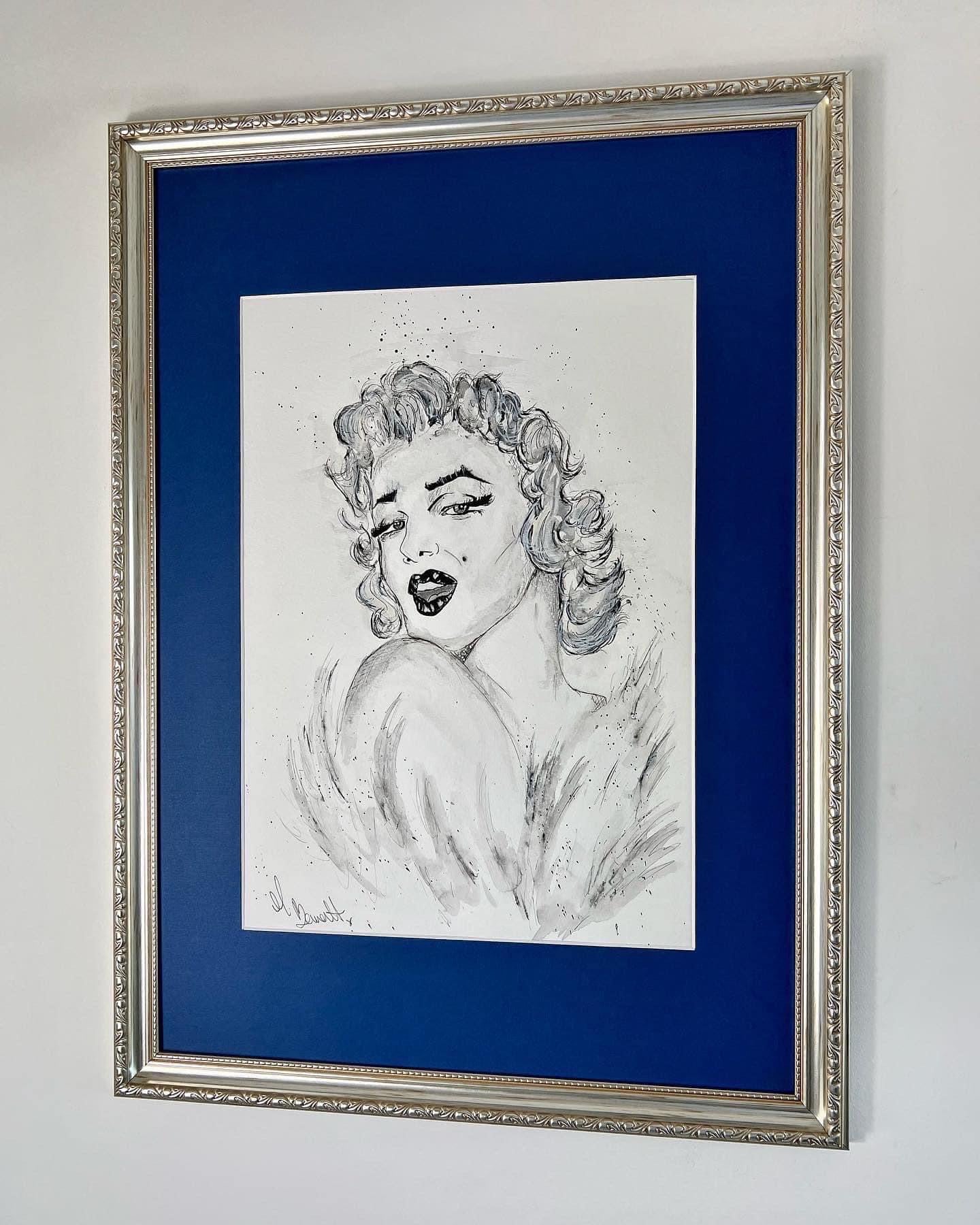 Marilyn Monroe - Original Framed Painting - Marilyn Monroe Art - Marilyn Monroe Painting