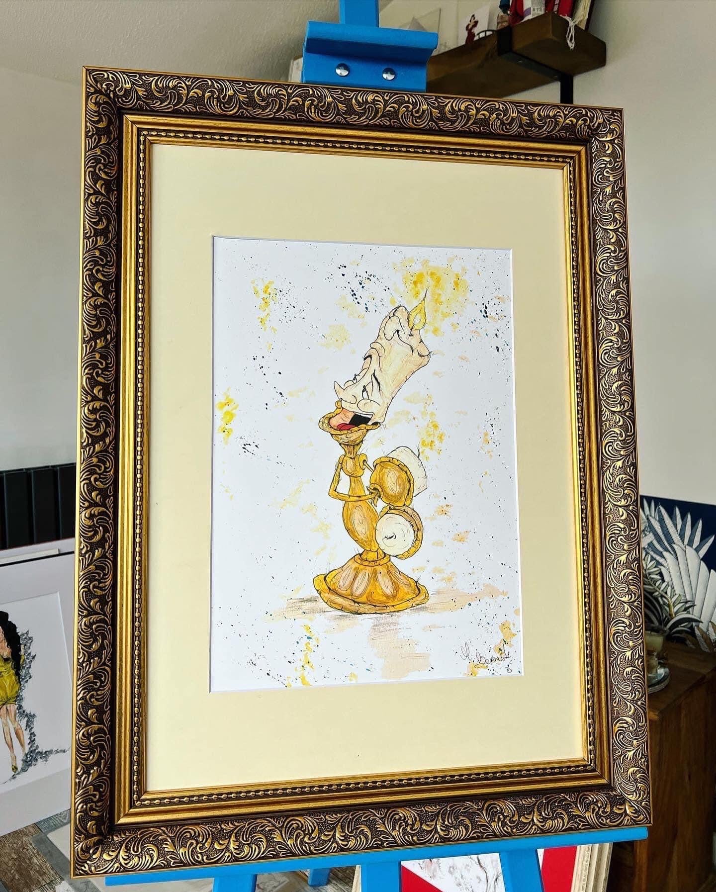 Lumiere - Limited Edition A3 Print - Disney Art - Disney - Beauty and the Beast -