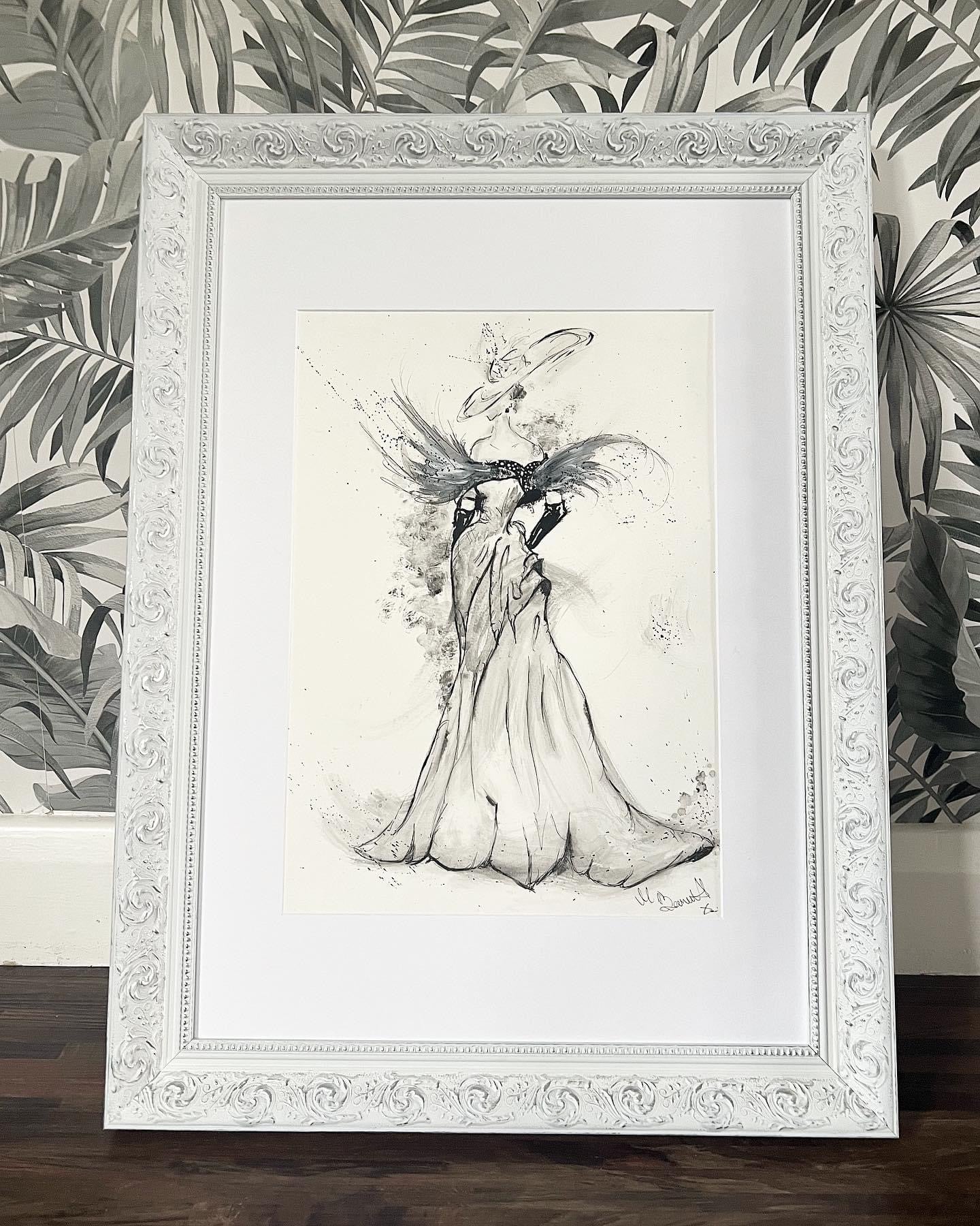 Vogue Model - Original Framed Painting