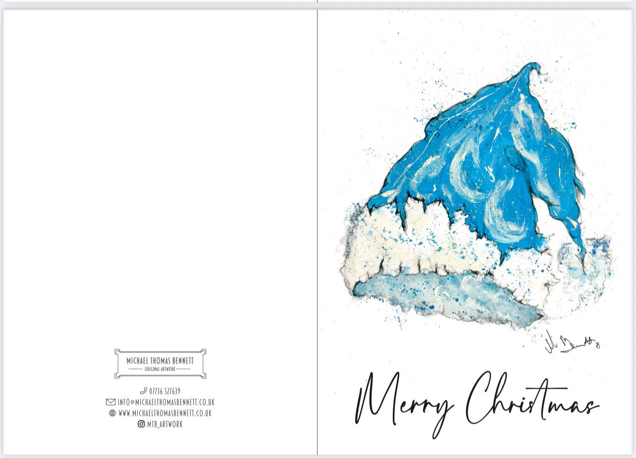 A5 Christmas Card - Santa Hat