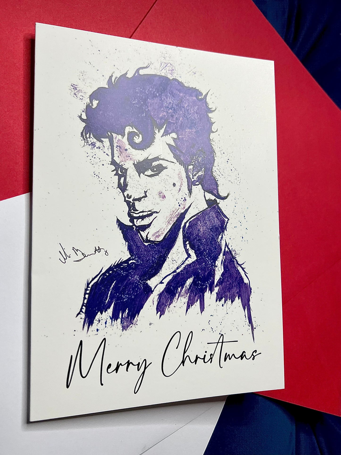 A5 Christmas Card - Prince - Purple Rain