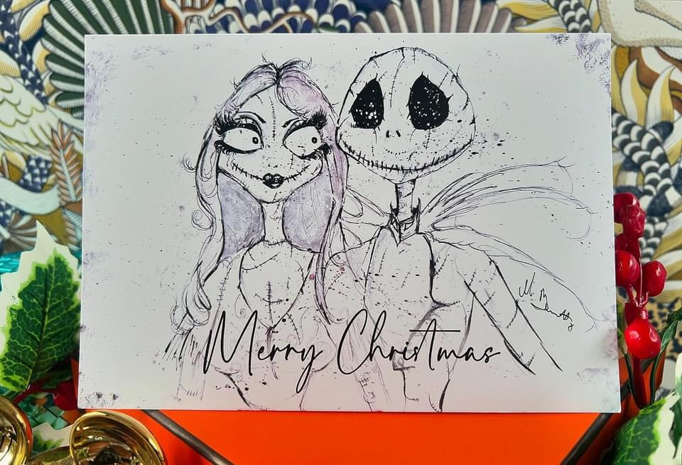 The Nightmare Before Christmas A5 Christmas Card