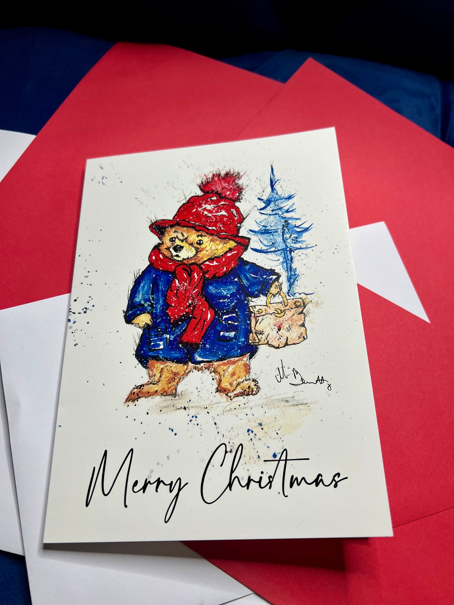 Bear - A5 Christmas Card