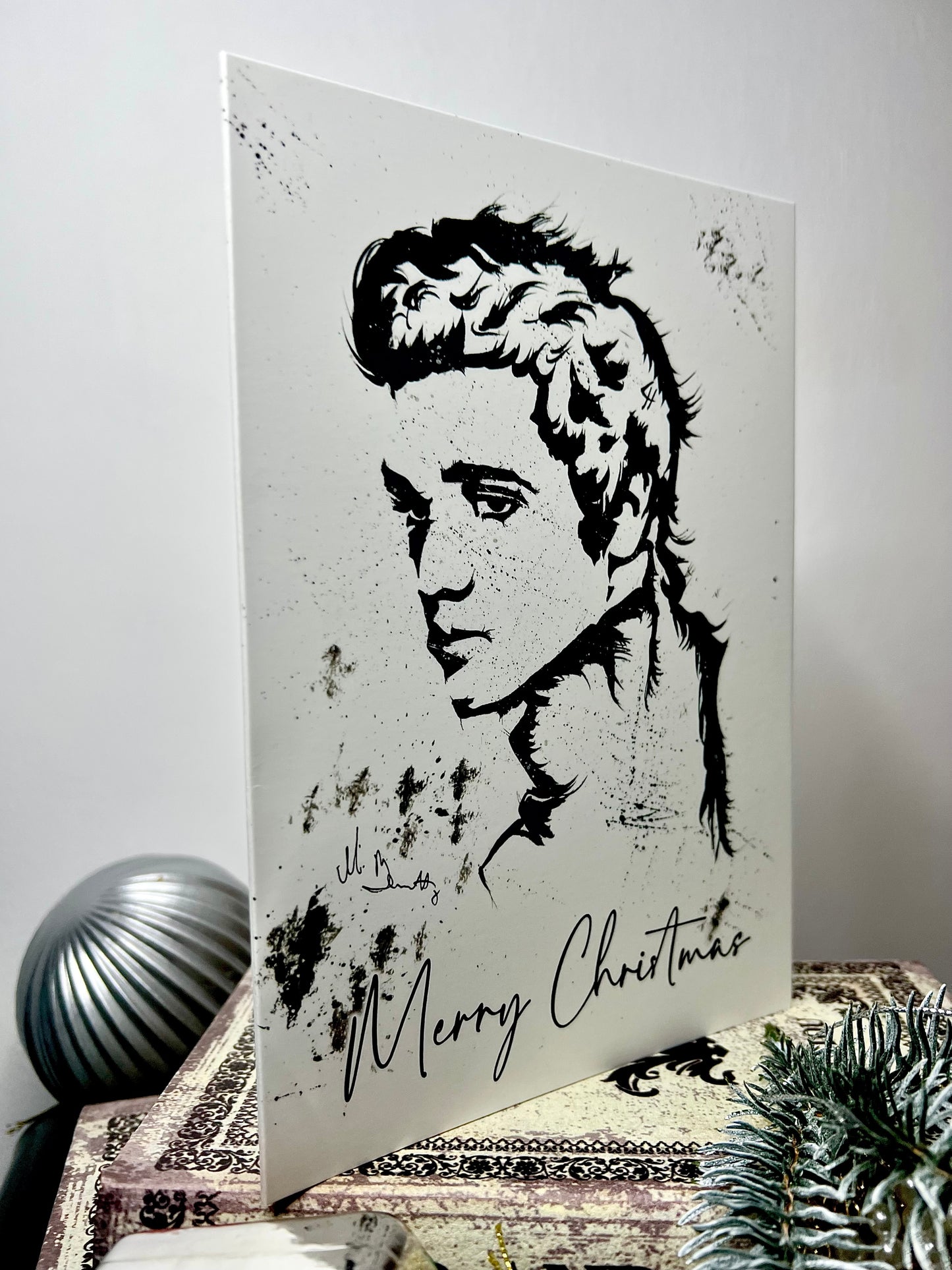 A5 Christmas Card - Elvis Presely