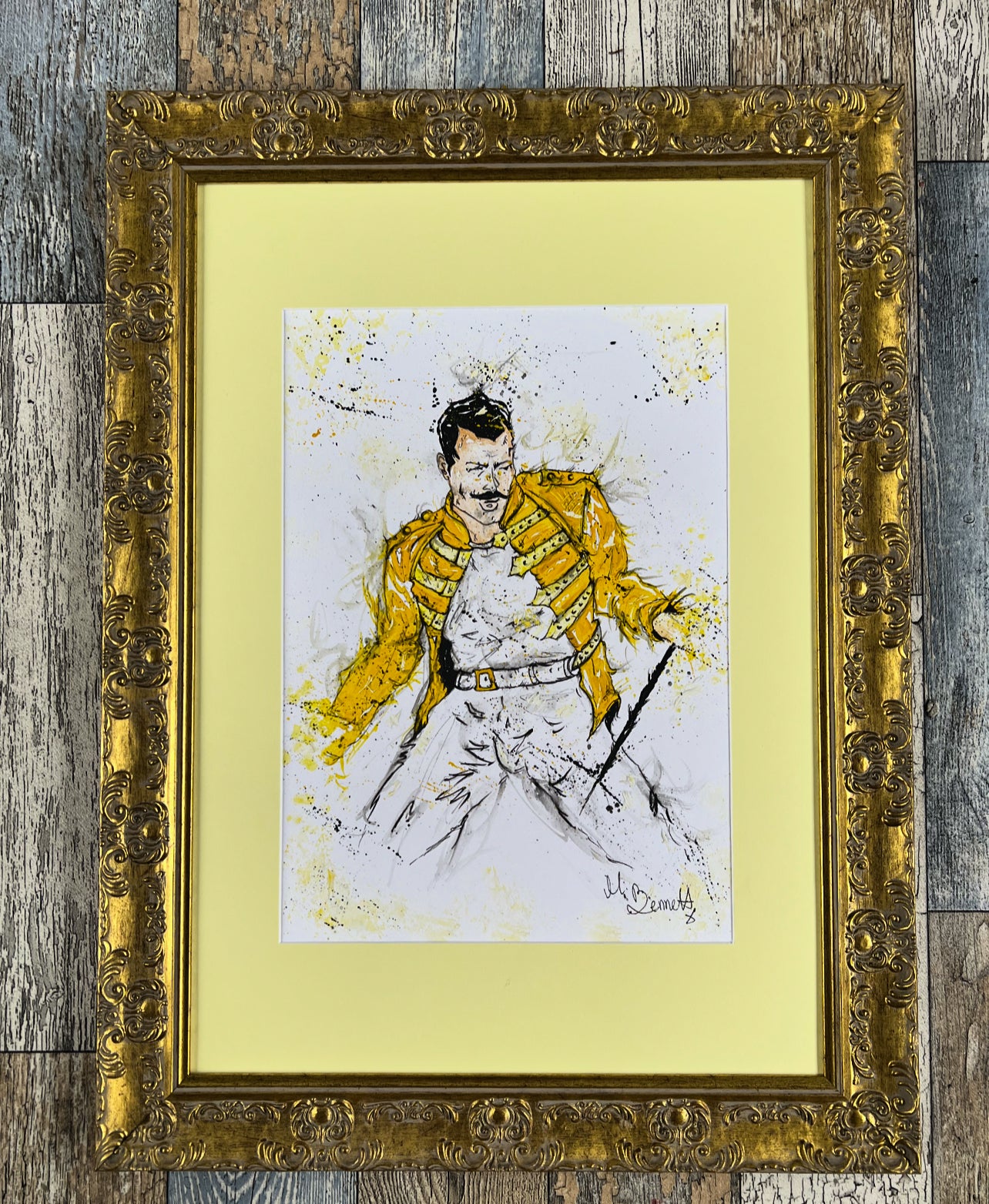 Freddie Mercury Orignal Framed Painting
