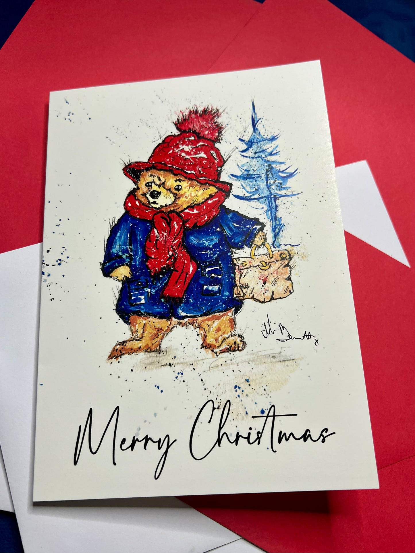 Bear - A5 Christmas Card