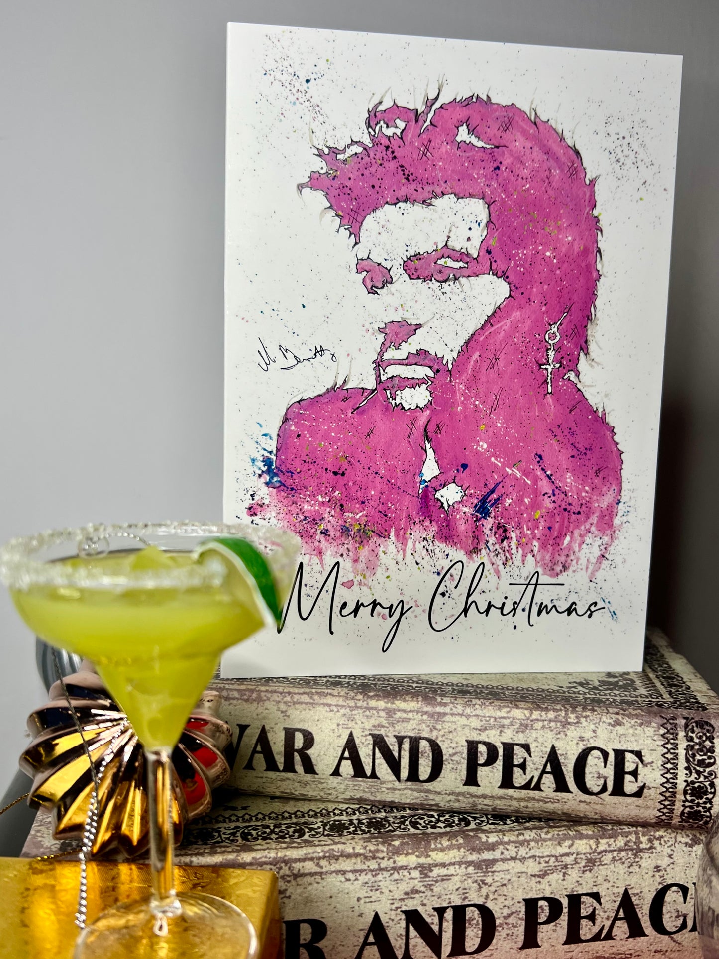 A5 Christmas Card - Wham Last Christmas George Michael