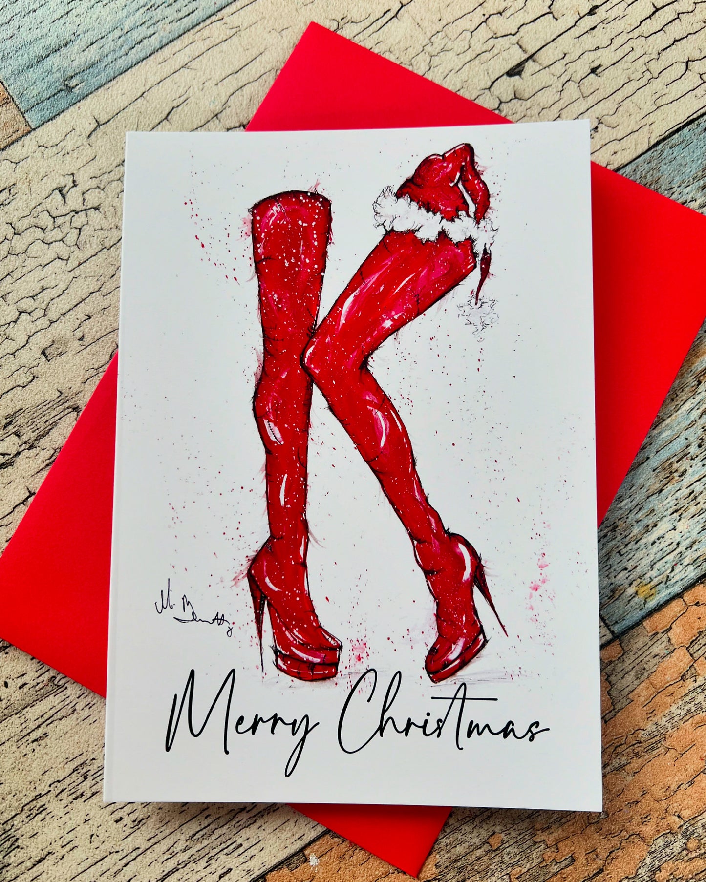 Kinky Boots Christmas Card - A5 - Limited Edition - Christmas Card