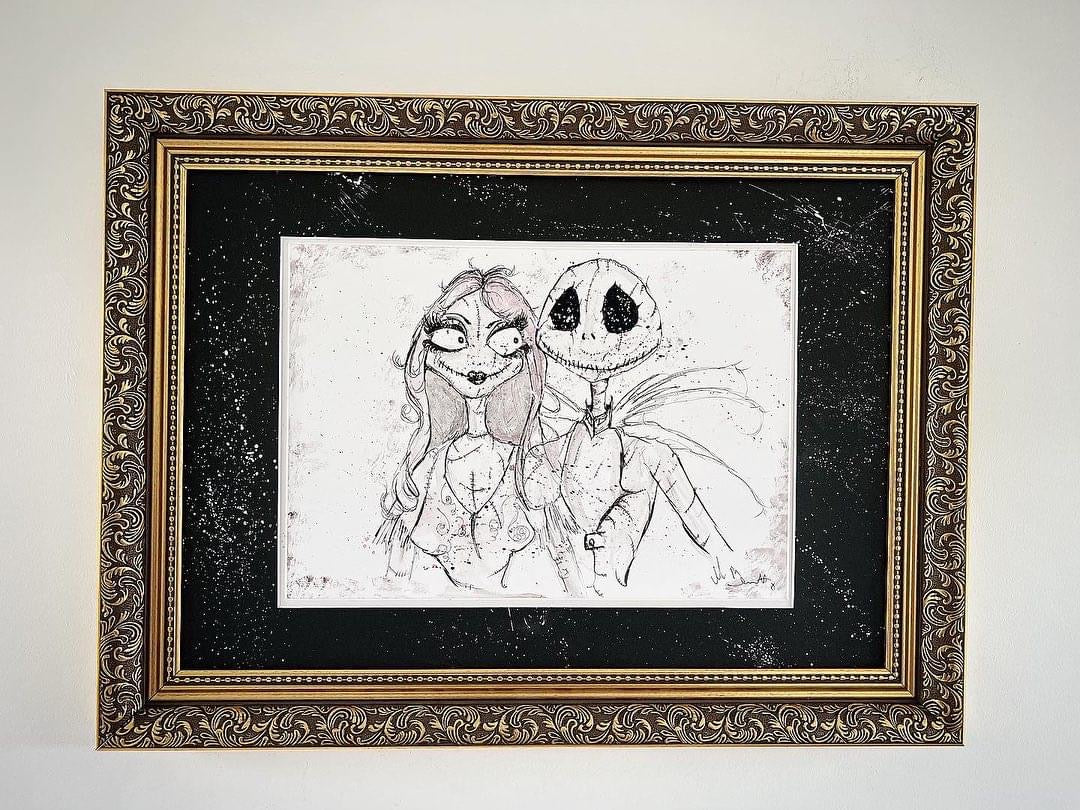 The Nightmare Before Christmas - Original Framed Painting - Nightmare before Christmas Art