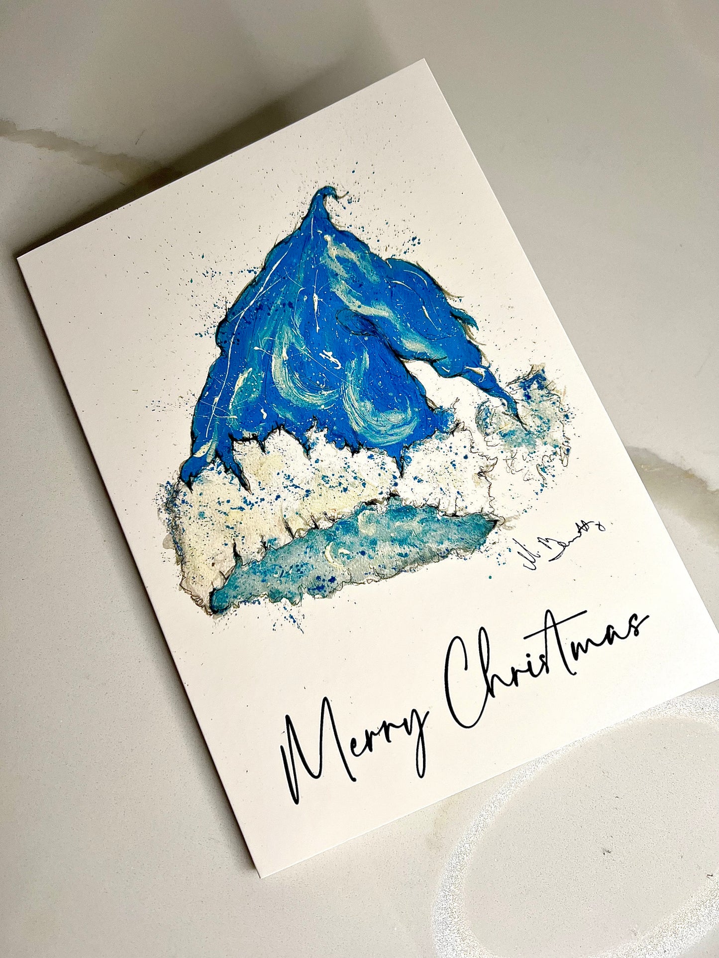 A5 Christmas Card - Santa Hat