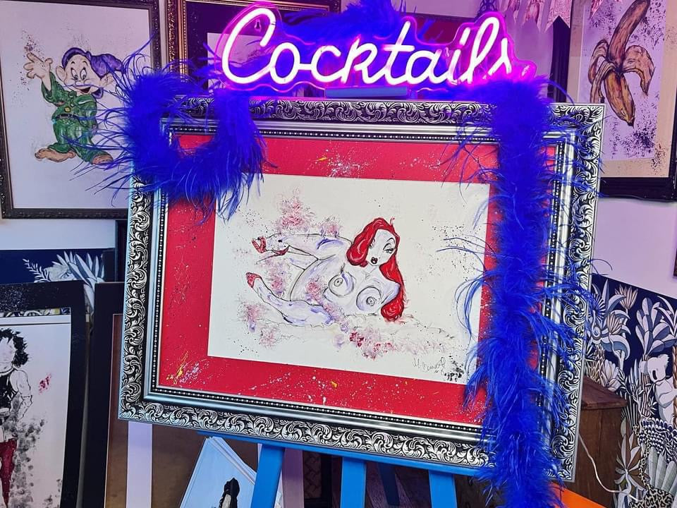 Jessica Rabbit - Original - Framed - Painting - Jessica Rabbit Art - W ...