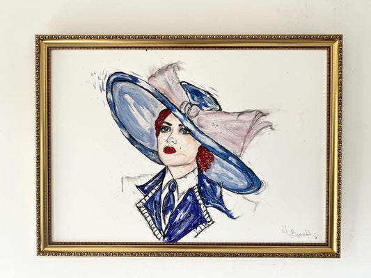 Original Framed Titanic Painting of Rose  - Titanic - Kate Winslet - Titanic Art