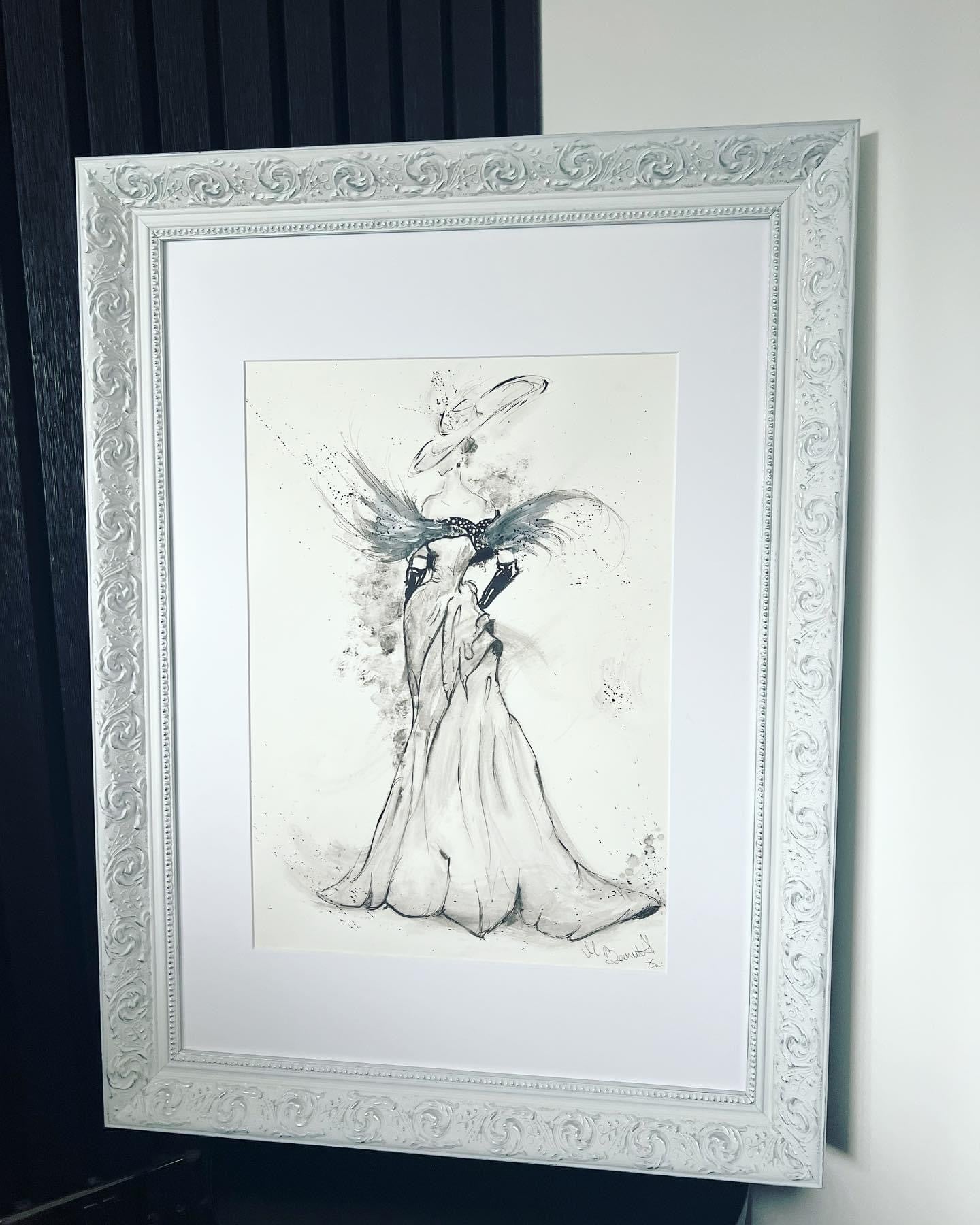 Vogue Model - Original Framed Painting
