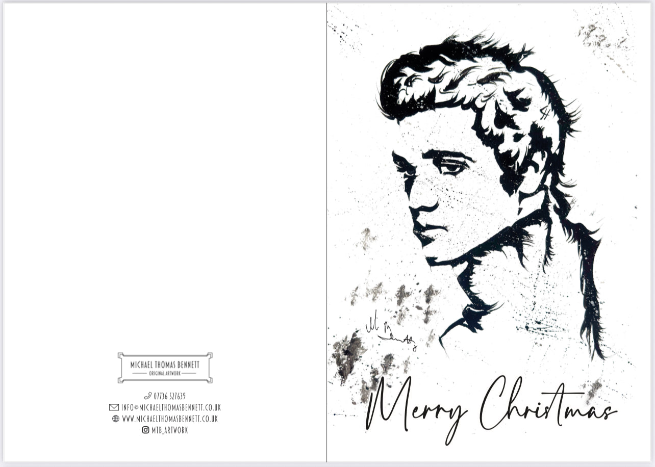 A5 Christmas Card - Elvis Presely
