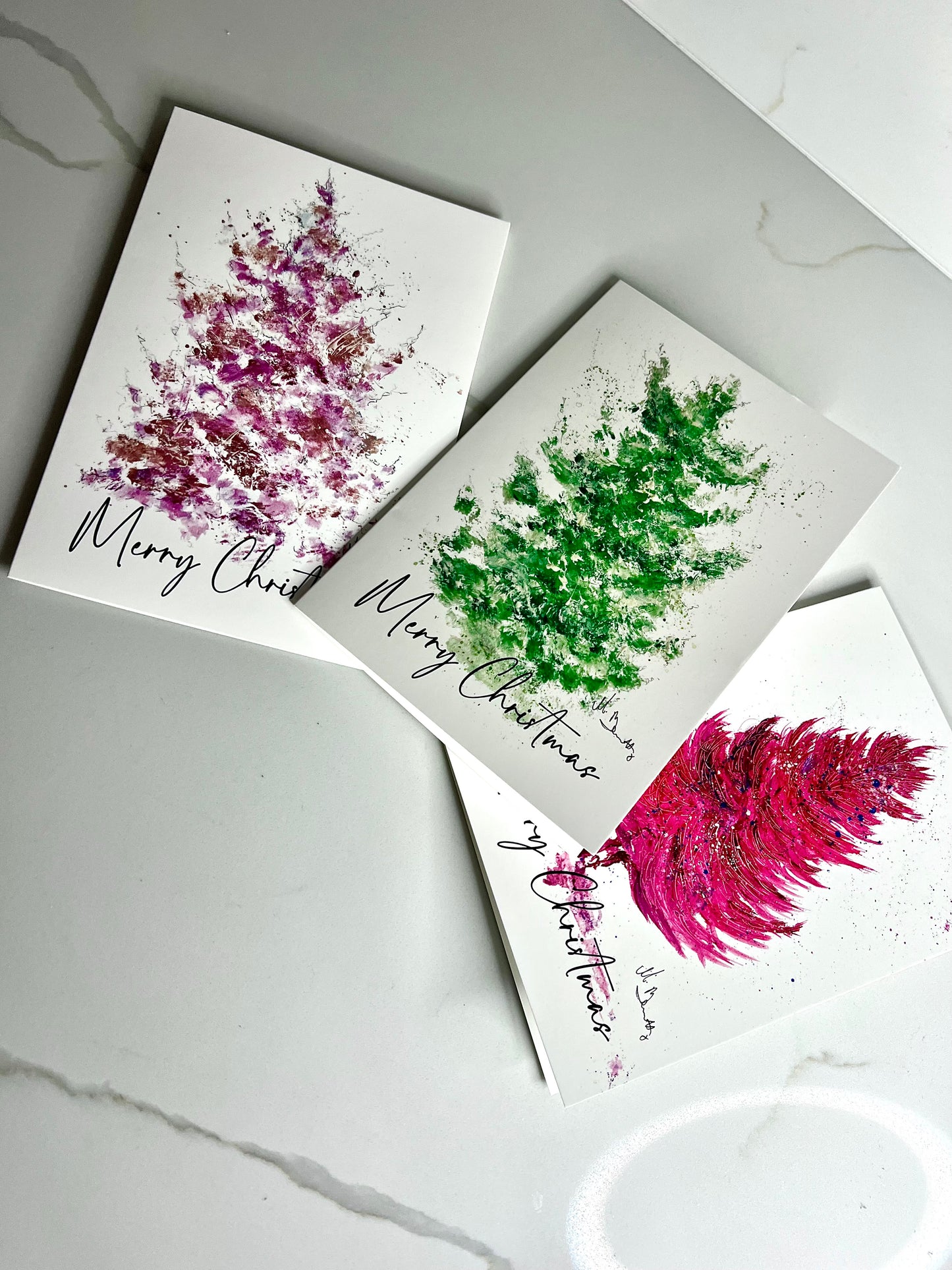 A5 Christmas Card - Green Tree