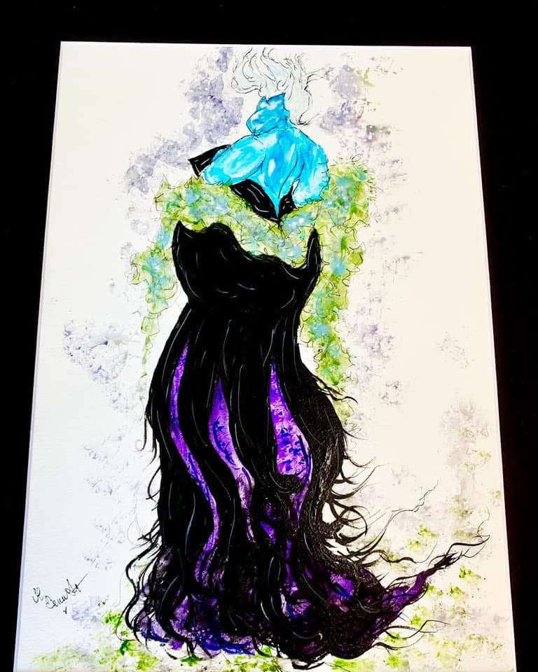 Ursula - The Little Mermaid - Original Signed Framed Painting - Disney  Villain - The Little Mermaid Art - Ursula Painting - Disney art -