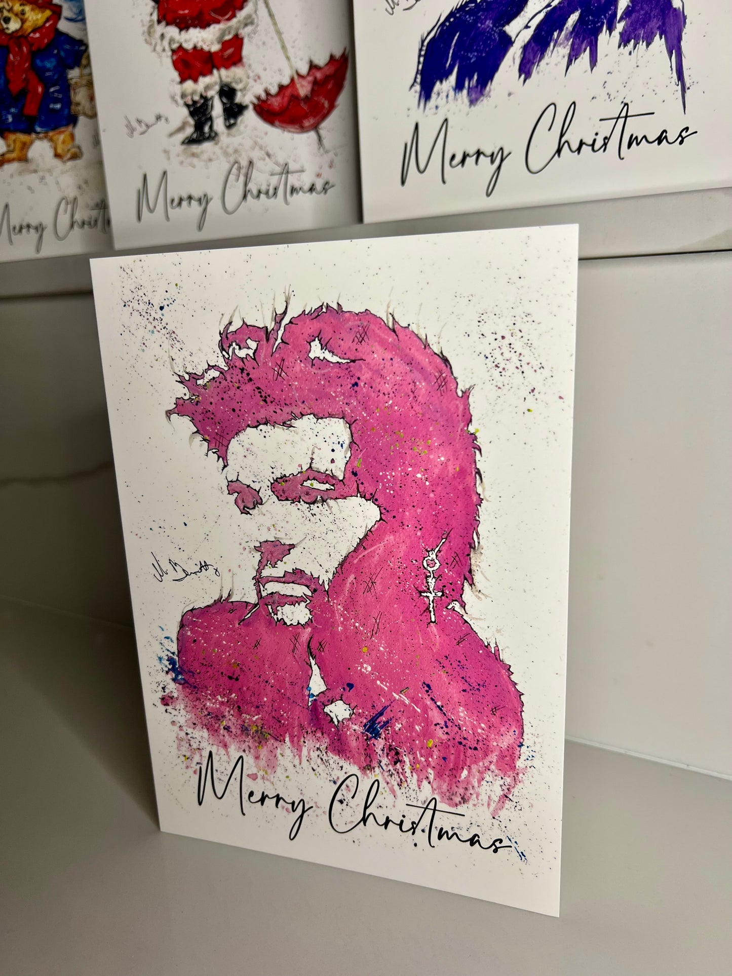 A5 Christmas Card - Wham Last Christmas George Michael