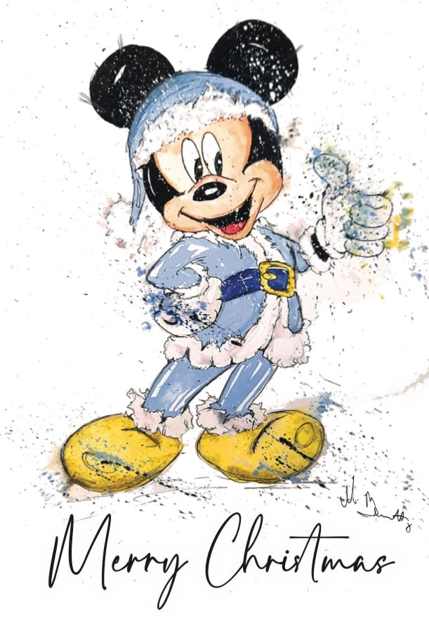 Mickey Mouse 2  - A5 Christmas Card