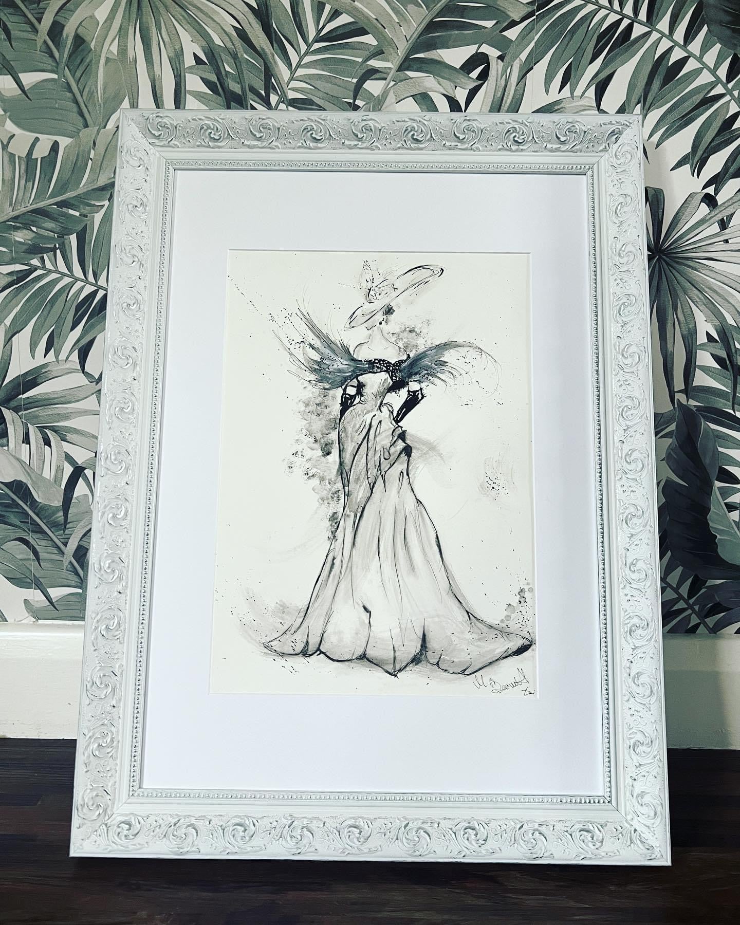 Vogue Model - Original Framed Painting