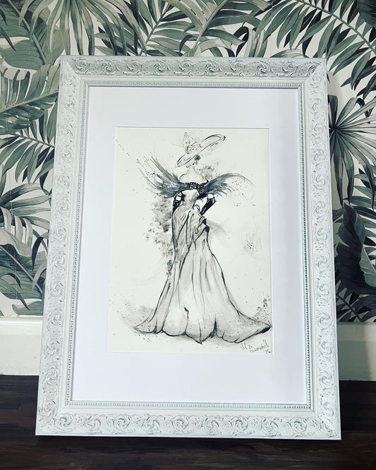 Vogue Model - Original Framed Painting
