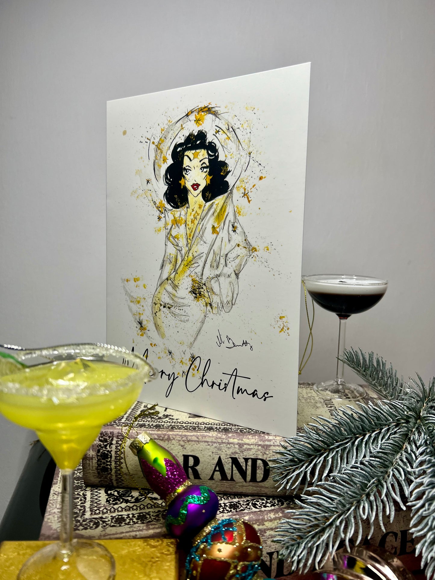 A5 Christmas Card - Hedy Lamarr - Old Hollywood