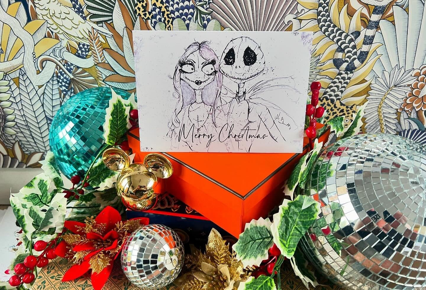 The Nightmare Before Christmas A5 Christmas Card