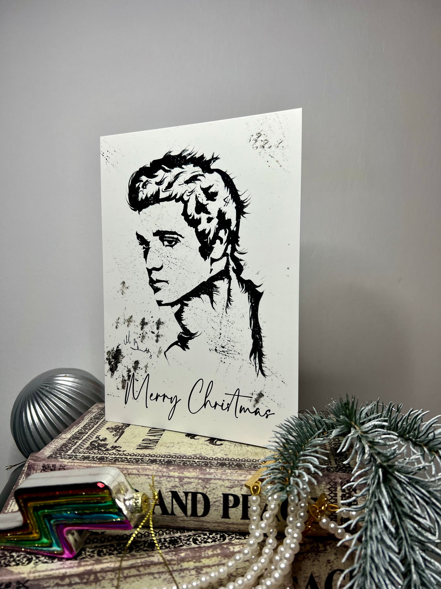 A5 Christmas Card - Elvis Presely