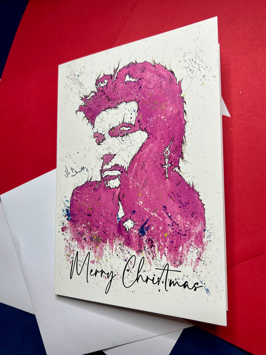 A5 Christmas Card - Wham Last Christmas George Michael