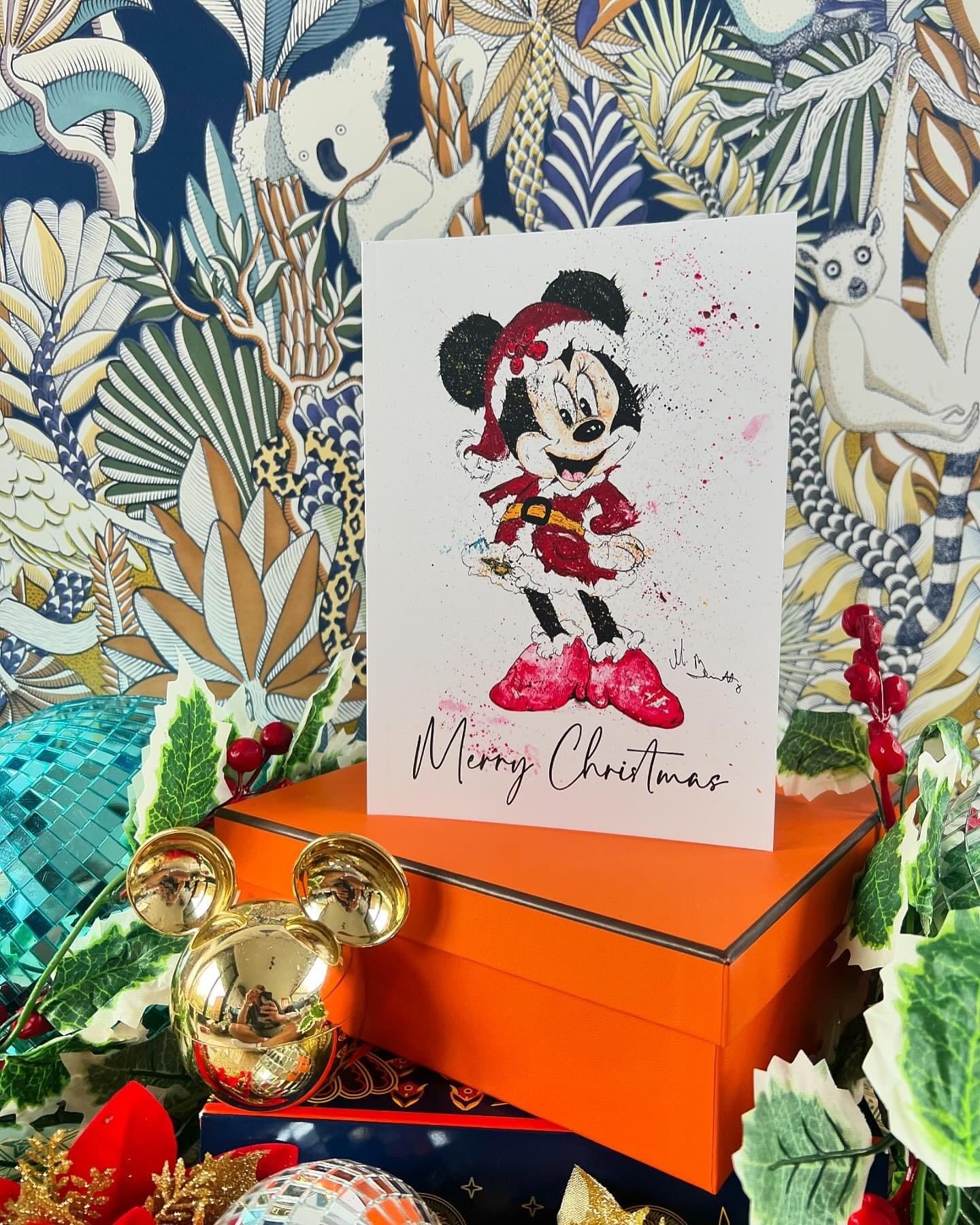 Minnie Mouse - A5 Christmas Card