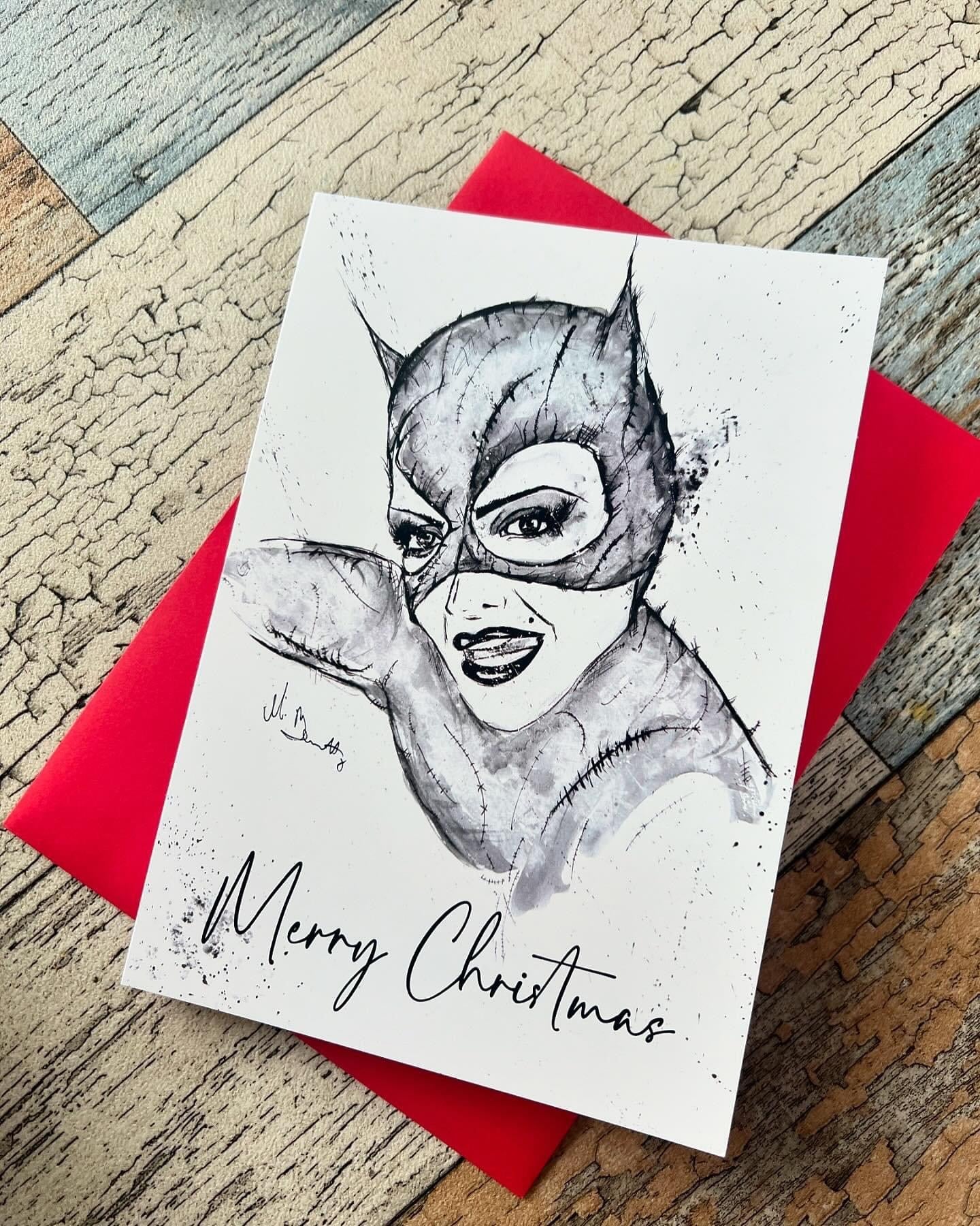 Cat Woman - A5 Christmas Card