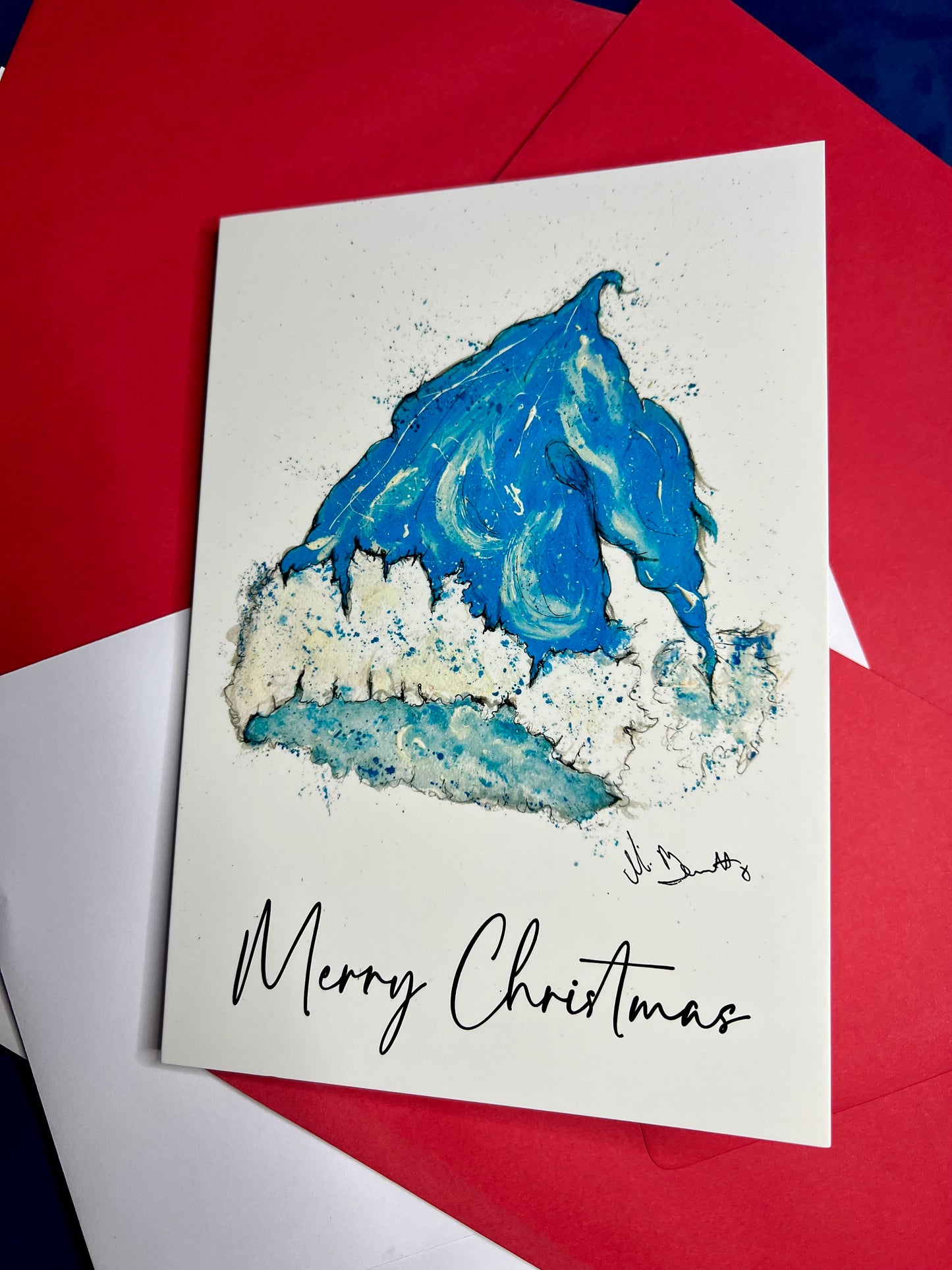 A5 Christmas Card - Santa Hat