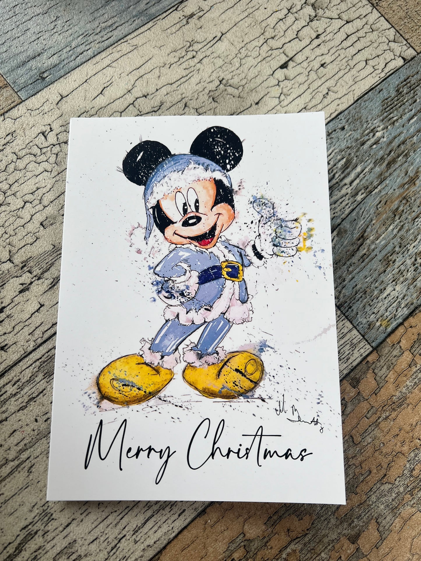 Mickey Mouse 2  - A5 Christmas Card