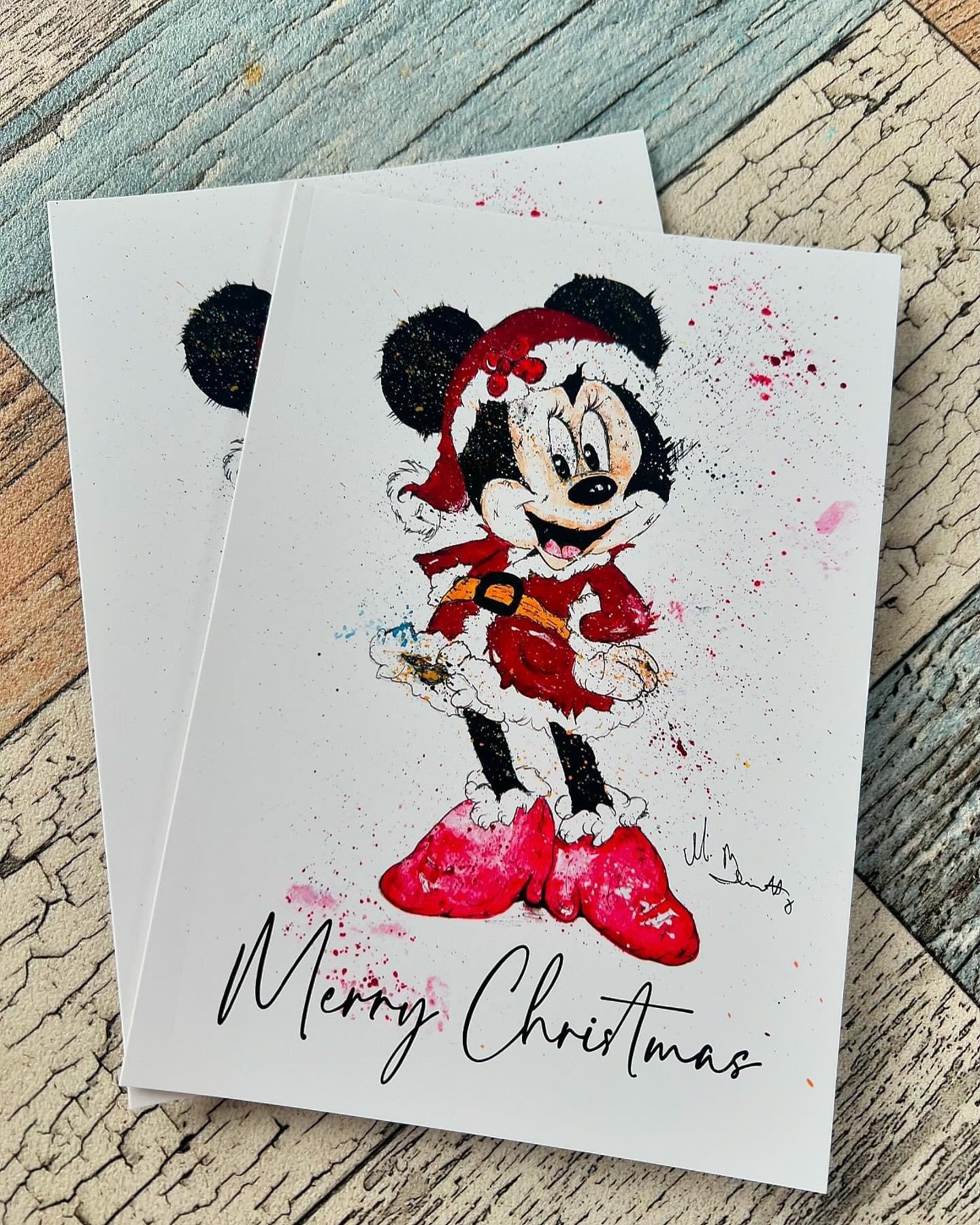 Minnie Mouse - A5 Christmas Card
