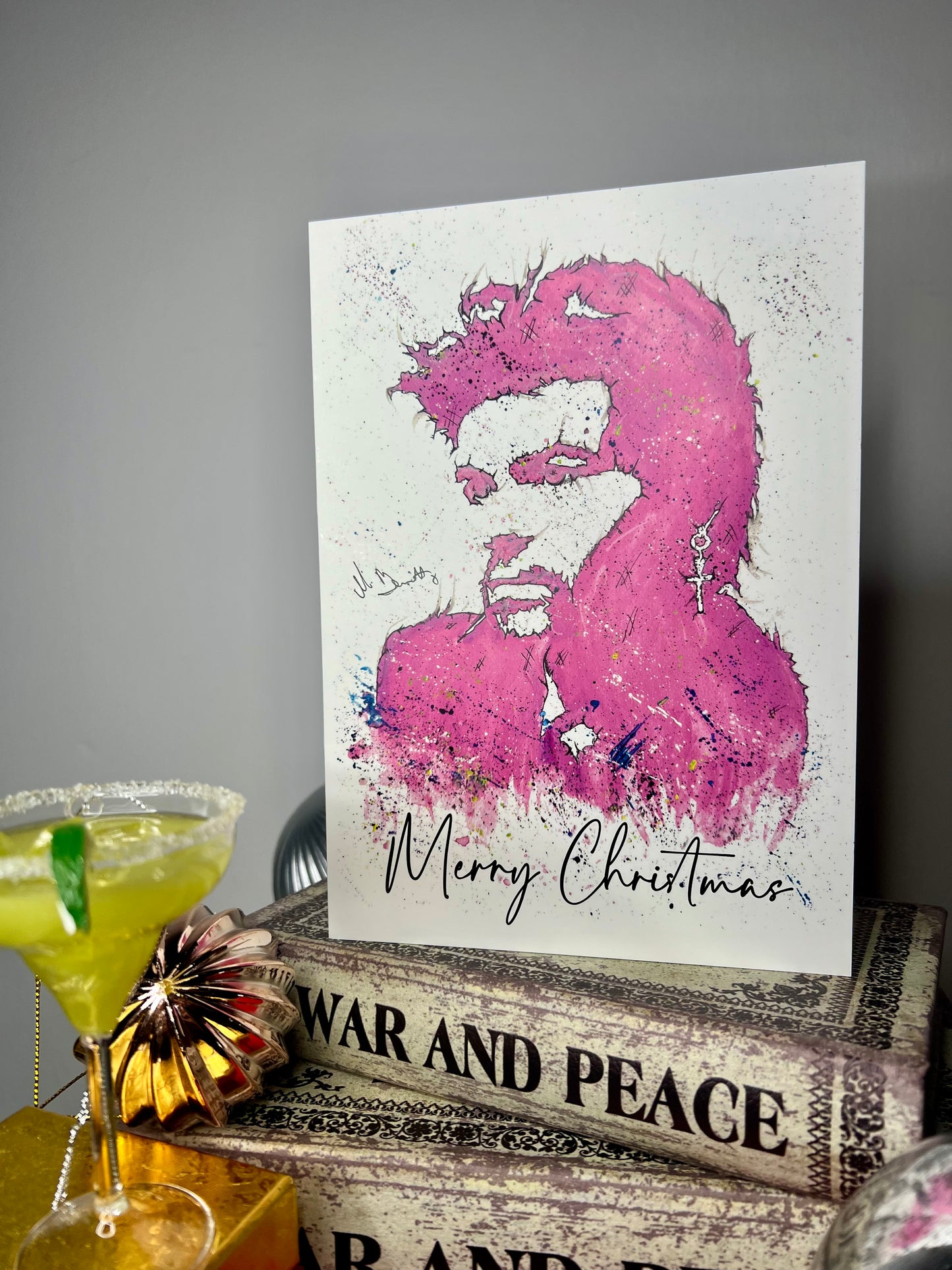 A5 Christmas Card - Wham Last Christmas George Michael