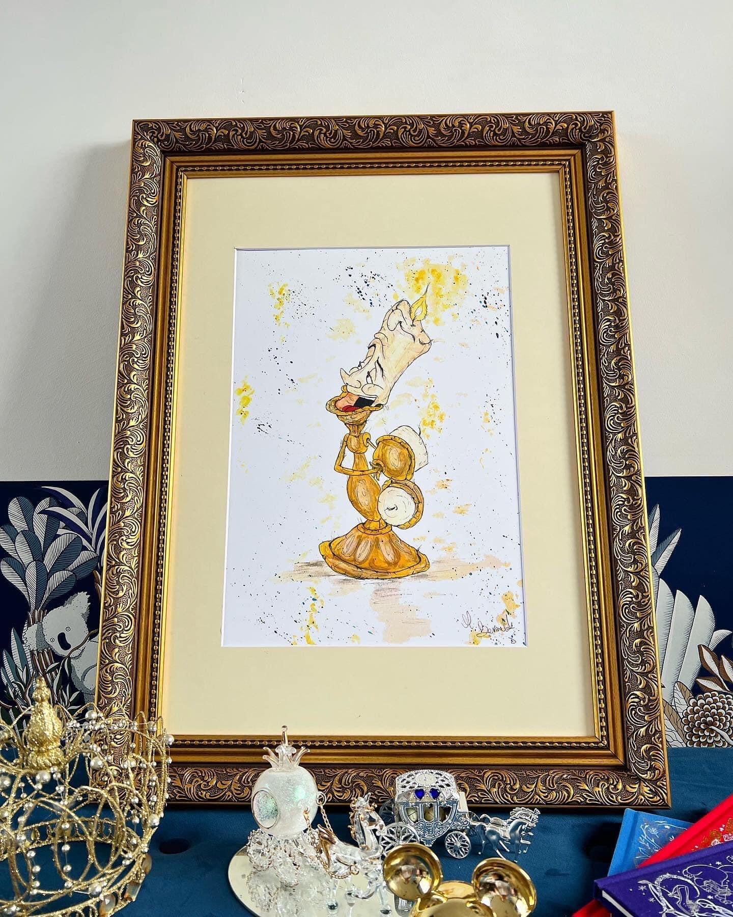 Lumiere - Limited Edition A3 Print - Disney Art - Disney - Beauty and the Beast -