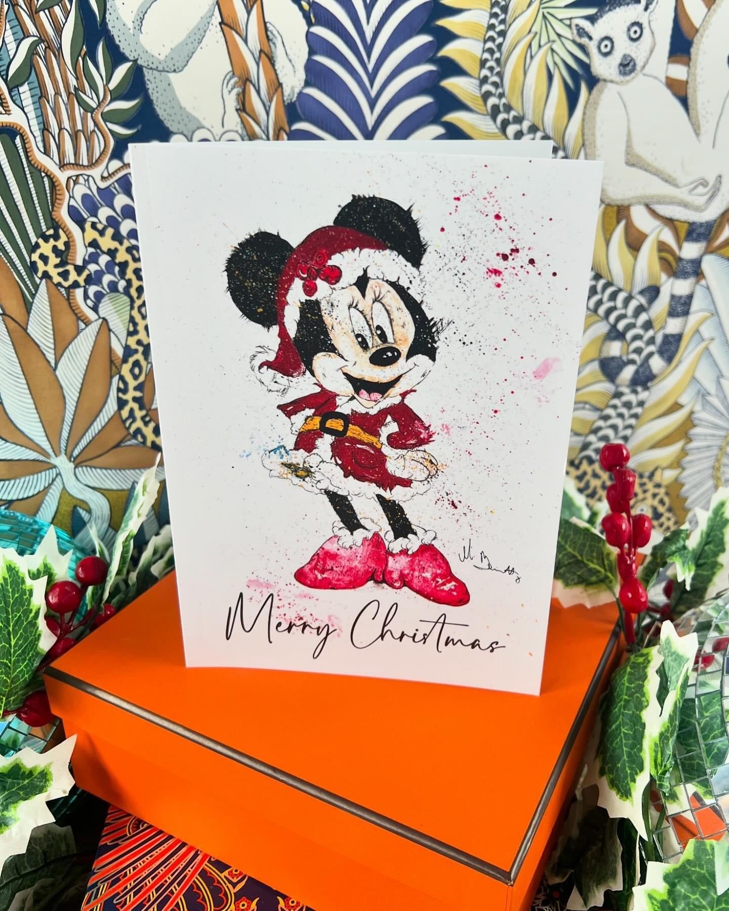 Minnie Mouse - A5 Christmas Card