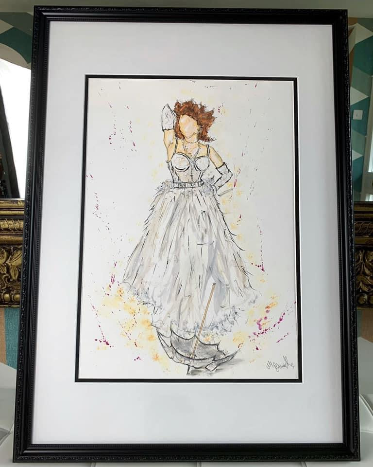 Madonna - 1984 - MTV Music Awards - Like a Virgin - A3 Limited Edition Print - Madonna Art